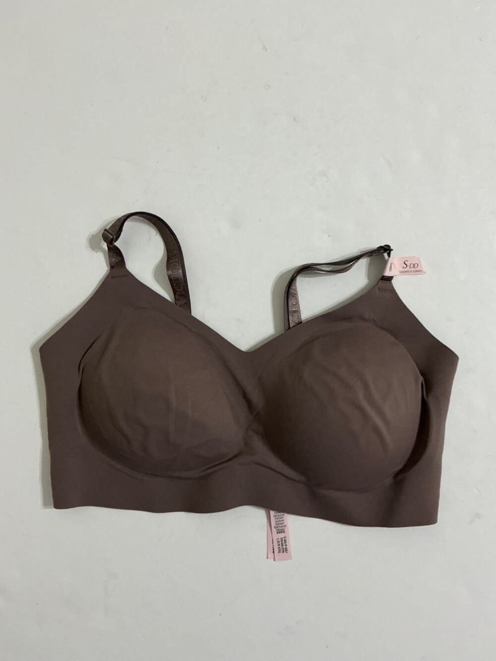 Victoria's Secret Lightly Lined Wireless Bralette Bra Size S DD Brown NWT
